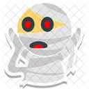 Head Mummy Frightening Icon