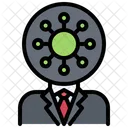 Head Coronavirus Man Icon