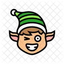 Head Elf Funny Icon