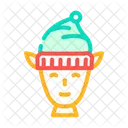 Head Elf Christmas Icon