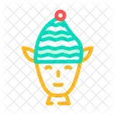 Head Elf Funny Icon