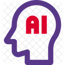 Head Artificial Intelligence  Icon