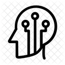 Brain Microchip Artificial Intelligence Symbol