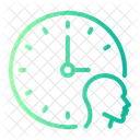 Head Clock Time Icon