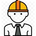 Head Of Construction Worker  Icon