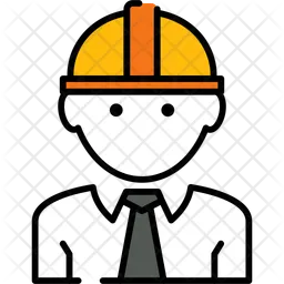 Head Of Construction Worker  Icon