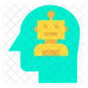Artificial Intelligence Head Humanoid Icon