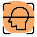 Head Scanning Face Scanning Face Authentication Icon