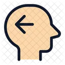 Head Side Arrow Left  Icon
