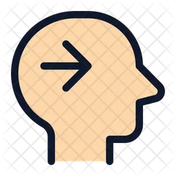 Head Side Arrow Right  Icon