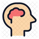 Co Head Side Brain Head Side Brain Mind Icon