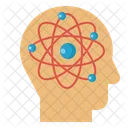 Head With Atoms Icon