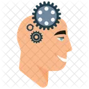 Head With Gears Mind Gears Mind Icon
