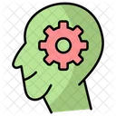 Head with gears in it  Icon