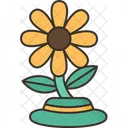 Headdress Sunflower Flower Icon