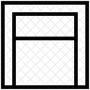 Quadratische Schaltfläche für die Kopfzeile  Symbol