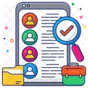Search Candidate Search Employee Search Talent Icon