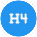Heading Header Letter H Icon