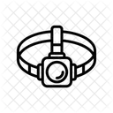 Headlight Camping Night Icon
