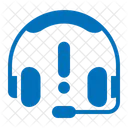 Headphone Mic Support Icon
