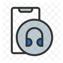 Headphone Music Smartphone Icon