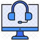 Headphone Online Service Icon