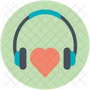 Headphone Headset Love Icon