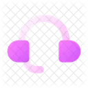 Headphone Customer Service Support Icon