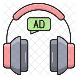 Headphone Advertisement  Icon