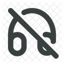 Multimedia Headphone Off Icon