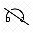 Headphone Slash Headphone Off No Audio Icon