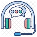 Headphone With Microphone Icon