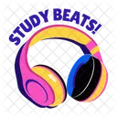 Study Beats Headphones Listening Device Icon