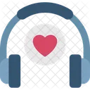 Favorite Music Headphones Love Music Icon