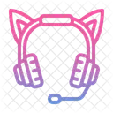 Microphone Ears Cat Icon