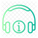 Headphones Music Customer Service Icon