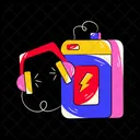 Headphones Charging  Icon
