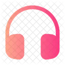 Headphones Round Icon