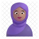 With Headscarf Color Icon