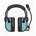 Headset Kommunikation Luftfahrt Symbol