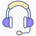 Headset With Mic Earbuds Headphones Icon