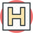 Health Sign Letter Icon
