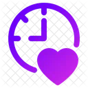 Health Heart Time Icon