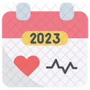 건강 2023 캘린더 아이콘