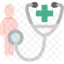 Health Checkup Stethoscope Icon