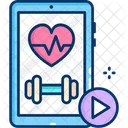 Health And Fitness Videos Fitness Video Health Video Icon