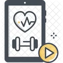 Health And Fitness Videos Fitness Video Health Video Icon