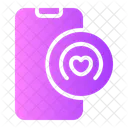 Health App Wellness Smartphone Icon
