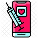 Mobile Syringe Message Icon