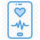 Heart Rate Smartphone Romantic Icon